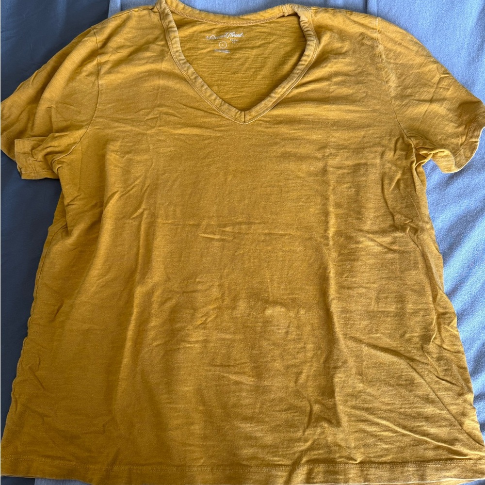 Yellow V-Neck T-Shirt